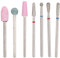 Juego de brocas para uñas, lima de uñas eléctrica para cutículas de diamante y kit de brocas para uñas, herramientas para arte de uñas, brocas para quitar cutículas de carburo para manicura(NO.01)