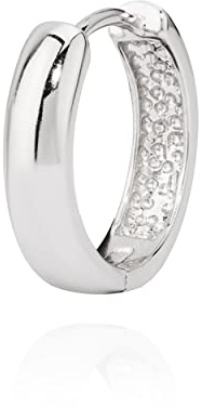NKlaus Einzel-Klappcreole, rund, 925 Silber, anlaufgeschützt, 14mm