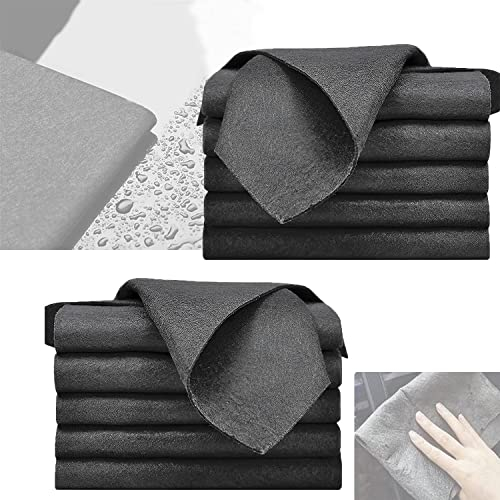 Paño de Limpieza Mágico Espesado, 10pcs Thickened Magic Cleaning Cloth, Bayeta de Limpieza de Microfibra, Reutilizables Toallas de Microfibra Multiuso, para Cocina, Automóviles
