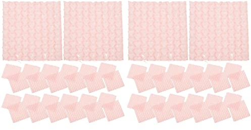 LOGOFUN 120 Stück transparente Luftpolstertaschen in Herzform mit doppelter Schutzpolsterung (Lotuswurzel)