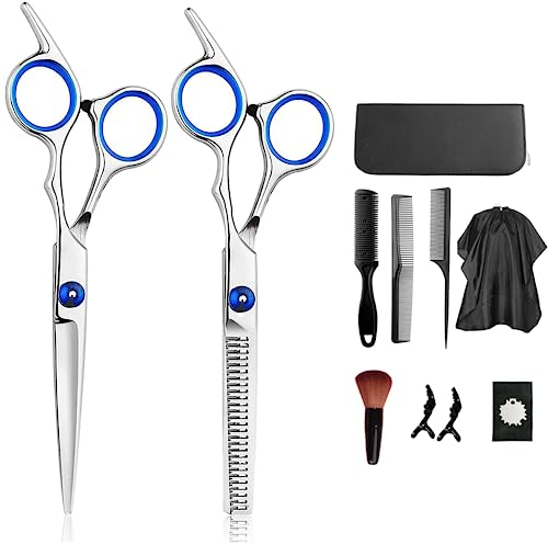 11 Pièces Kit de Ciseaux de Coiffure Professionnels pour des Coiffures Parfaites