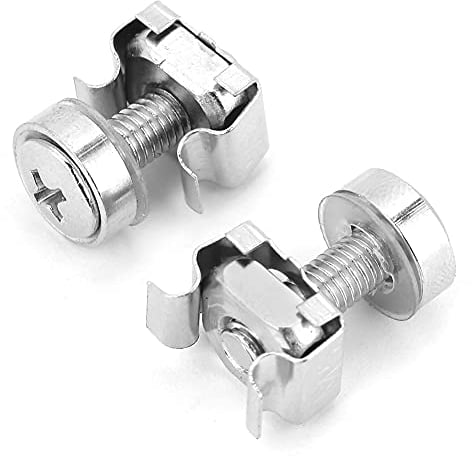 Käfigmutter Rack-Schrauben für Netzwerkschrank und Serverregal, Sortimentsset M5 x 20 (20 Stück)