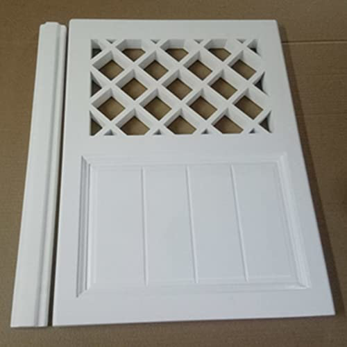 Puerta Vaiven Puertas de Salón Individuales de Madera para Patio de Jardín Abatibles, Puerta de Media Cintura de Café Personalizable Interior Exterior Blanco, para Decoración de Mamparas de Entrada (