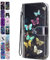 Lederhülle für Huawei P20 Hülle Muster Handyhülle Flip Case Cover Schutzhülle mit Kartenfach Handytasche für Mädchen Damen - Bunter Schmetterling