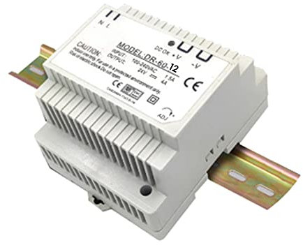 YEHEI -60-12 Transformateur 12 Volts 5 AmpèRes Alimentation Industrielle sur Rail DIN 220 V AC à 12 V DC (12 V)