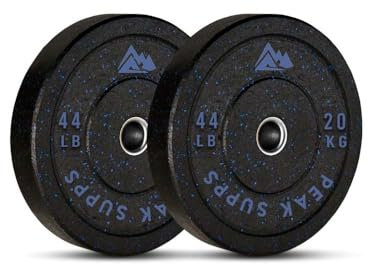 Olympic Bumper Plates - Hi Temp Rubber Crumb - Peak Supps (20kg)