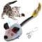 OneNine Electric Cat Toy Mouse with Feather Tail, Fake Rat, Interactive with USB Cable for Cat Run and Boredom