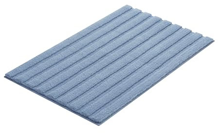 Kleine Wolke Badteppich Cord, 60x100 cm, Stahlblau