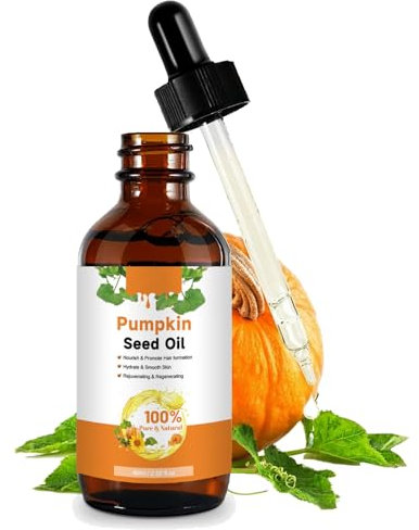 Pumpkin Seed Oil for Hair, Olio Semi Zucca per Capelli, Olio di Semi di Zucca per la Crescita dei Capelli, Sopracciglia e Crescita delle Ciglia, Olio Di Semi Di Zucca Per Viso, Corpo, Capelli, Pelle