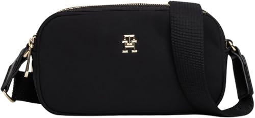 Tommy Hilfiger Damen Umhängetasche Poppy Camera Bag Klein, Schwarz (Black), Einheitsgröße