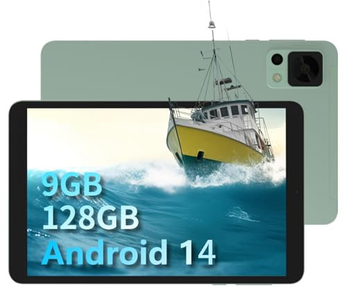 DOOGEE T20MINI Tablette Android 14, Tablette Tactile 8.4 Pouces avec Carte Sim 4G, 9(4+5) Go + 128 Go (TF 1 to), Tablettes Octa Core, FHD 1920x 1200, 13MP Caméra, Batterie 5060mAh Widevine L1, Vert
