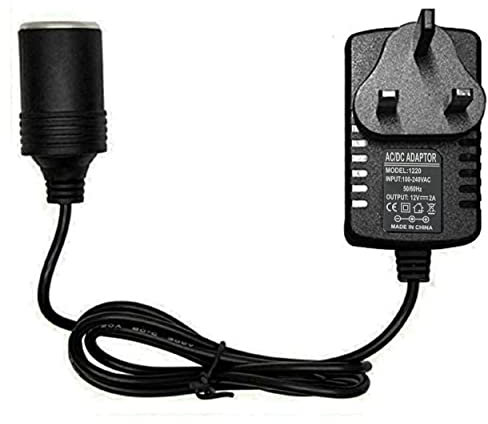 Car Power Inverters, Car Plug Adapter 240V 2A AC Mains to 12V DC Car Converter Cigarette Lighter Socket Voltage Converter Power Adapter