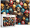 Tucocoo Pirate Skulls Jigsaw Puzzle 1000 Pieces Puzzles for Adults, Colorful Skeleton with Hats Vintage Art Puzzles for Challenging Family Activity Games DIY Craft Puzzle for Home Wall Decor Gifts