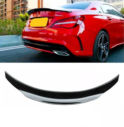 For Auto Perfectionists UK Rear Ducktail PSM Boot Spoiler Compatible With Mercedes CLA W117 C117 2013-2018 ABS Gloss Black
