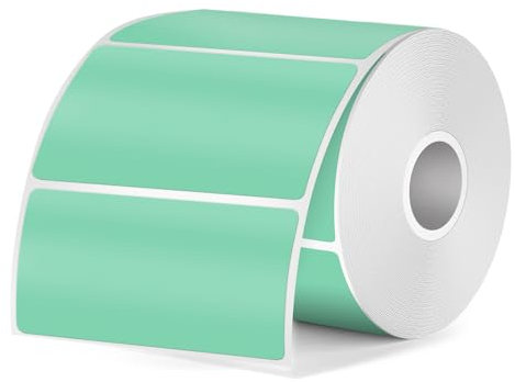 FINDAT Grün Thermo-Etiketten 50 x 25 mm Rechteckig Kompatibel mit M110 M220 T50M Etikettendrucker Wasserdichtes Vinyl Bedruckbar Thermoaufkleber für Barcode Büro 350 Stück