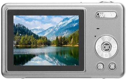 Compact Digital Camera 50MP Pixels IPS Screen 4K Video Recording Retro Style Lightweight for Travel Gifts for Children Teens Beginners (Yctzes5ygtcep2x-13)