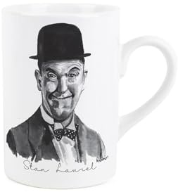 Purely Home Stan Laurel Mug - Comedy Vintage Films Stan Laurel & Oliver Hardy Hollywood Movie Gift/Present - Tea Coffee White Ceramic Cup