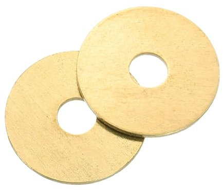 sourcing map Arandela plana M5, 20 arandelas planas de latón de 20 mm de diámetro exterior de 1 mm de grosor, anillo de junta de sellado de metal para tornillos, pernos, tuercas