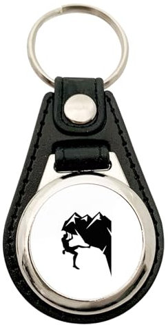 Huuraa pendentif en cuir Escalade Porte-clés cadeau en métal avec caddie amovible en similicuir Escalade Présent