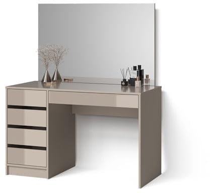Livinity Schminktisch Imola, Greige, 120 cm | mit Spiegel