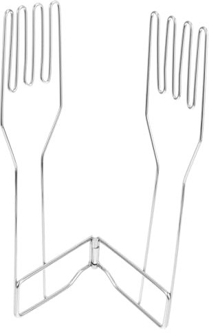 UKCOCO Kitchen Glove Holder Glove Drying Rack Silver Plated Foldable Drainage Design Air Drying