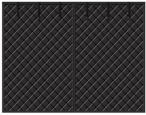 Garage Magnetische Thermische Isolierte tür Vorhang, Garagentor-Vorhänge, Garagentorschutz für Den Wintern, Garagentor-Isolationsset, Thermovorhang Magnet tür Abdeckung Wetterfest(Black,290x280cm)
