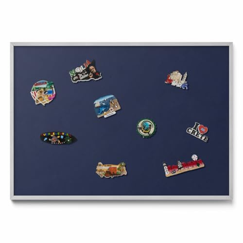 Tableau Aimanté Universel 100x70 cm – Panneau Mural Magnétique Avec Cadre Plastique, Surface Pratique Pour Aimants, Mémos, Photos, Messages Et Planification