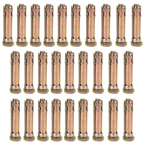 YKUKIZEE 28 PCS M10x70 MM Anchor Bolts Heavy Duty, Expansion Bolts Concrete | Hex Bolt Sleeve Masonry Bolt,for Brick Shield Wall Fixings Ground