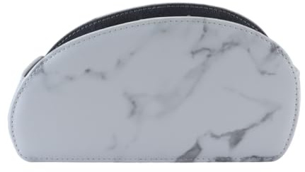 Gurtt Multi Functional Remote Control Organizer and Storage Box,Remote Control Holder with 5 Pockets(Marble White)