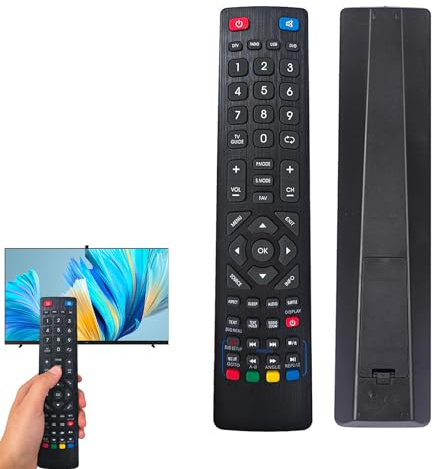 Ersatz Fernbedienung für Blaupunkt TV – Universalfernbedienung vorkonfiguriert, sofort einsatzbereit, kompatibel mit Blaupunkt LED LCD Smart 3D Fernseher, einfache Bedienung, Robustes Design