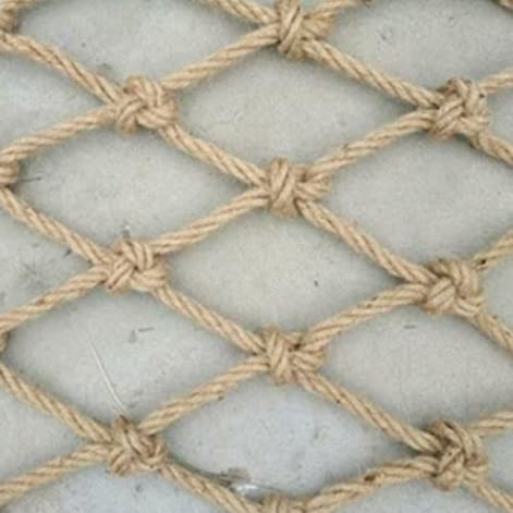 CQAHDSEVF Nylon Balcony Rope Net, Hemp Rope Climbing 6mm Diameter 6-15cm Mesh Balcony Stair Protection(15cm mesh)