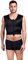 LIPOELASTIC® MTmS Comfort - Corpetto compressivo per ginecomastia e liposuzione della schiena e del torace (Nero, L)
