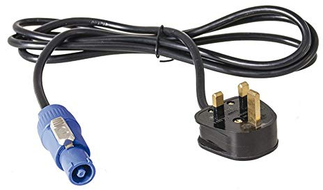 Powercon to 13AMP 13A UK Plug 1.5M Lead Cable Power Cable DJ Disco Lighting