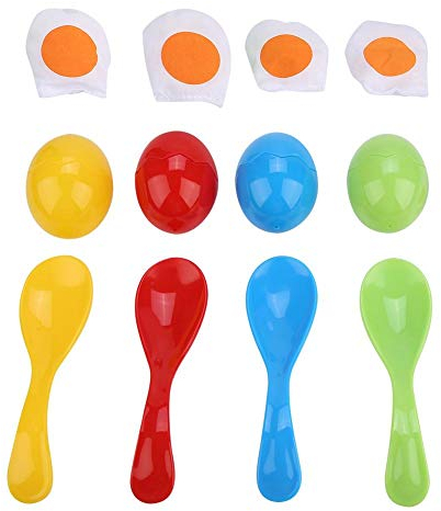 VGEBY Egg and Spoon Race Game, Children Balance Spoon Egg Running Toy Set Educational Game Outdoor Toy