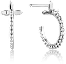 Ania Haie Damen-Creolen Modern Beaded Hoop 925er Silber One Size 87994147