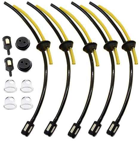 AISEN 5x Universal Benzinfilter Benzinschlauch Satz für Freischneider Rasentrimmer Motorsense Timbertech Tarus Fuxtec Aram-Trade Stenson Brast 4 in 1 Multitool