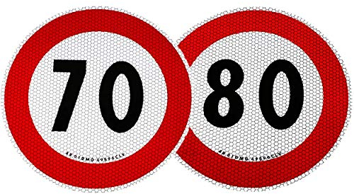 4R Quattroerre.it 1545/40 Selbstklebende Geschwindigkeitsbegrenzung 70 und 80 km/h, EU genehmigt
