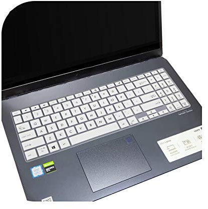 Keyboard cover Keyboard Cover for ASUS Zenbook 15 ux534ftc ux534f ux534ft ux534fa UX 534 FCC FC A9010T A9009T 15.6 Inch Silicone Keyboard Cover – White