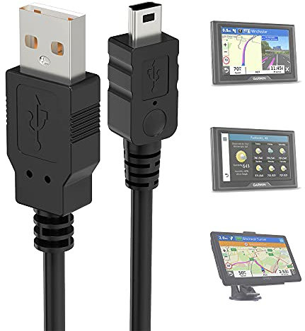 Mellbree Charger Cable for Garmin Sat Nav, 2M Mini USB Charging Cable Compatible with Garmin Sat Nav Replacement Battery Charger Lead Wire Data for Satellite Navigation In Car