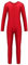 Agoky Unisex Mädchen Jungen Basic Ganzkörperanzug Einteiler Schlafanzug Jumpsuit Kostüm Ballettanzug Overall Langarm Body Rot 140-152