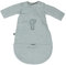 Nattou Babyschlafsack für Herbst und Winter aus 100 % Baumwolle (Musselin), Abnehmbare Ärmel, TOG 2, Ca. 70 cm, Luna und Axel, Grün