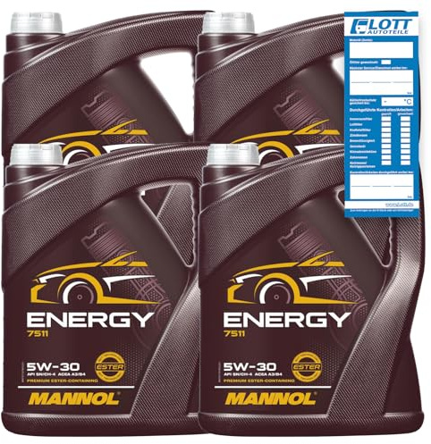 4x 5L Mannol Energy 5W-30 Motoröl 502.00 505.00 MB 229.3 ACEA A3 B3