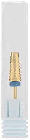 Nail Polishing Head, Nail Drill Bits 5 in 1 Nail Polishing Grinding Sanding Heads Nail Polisher Accessory for Home Salon Use(Conical Round Head M)