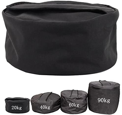 YZBBSH Training Sandbag, 20kg-90kg Heavy Duty Adjustable Oxford Clot Sandbag Nylon 1000D, für Training, Fitness und Gewichtheben (No Sand Inside),40kg