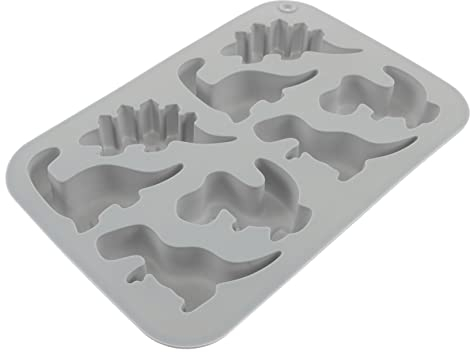 ULDIGI Dinosaur Silicone Baking Mould Tray Non-Stick Flexible Animal Mold for Chocolate Cake Dessert DIY Easy Demould and Dishwasher Safe for Creative Homemade Treats