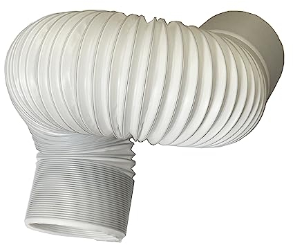 JVJ Manguera de salida de aire de 130 mm de diámetro para aire acondicionado portátil, secadora de campana extractora (1,5 m)
