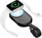 Charmast Portable Charger Compatible with Apple Watch Series 9/8/SE/UItra/7/6/5/4/3/2/1, 1200mAh Wireless iWatch Charger Power Bank Built in input Cable Keychain Travel Accessories (Black)