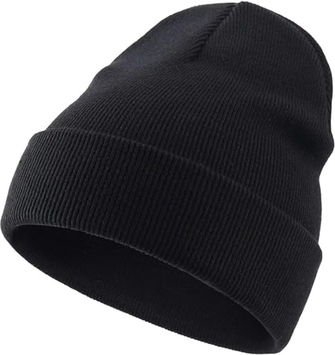 Malaxlx Baby Mütze Winter Kleinkind Kinder Strickmütze Warm Doppel-Layer Weiche Krempe Mütze Ski Schläfenkappe für 0-6 Jahre Mädchen Jungen