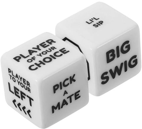 CHILDWEET 2stücke Trinkwürfel Zum Würfelspiel Unterhaltungswürfel Für Party Spielwürfel-Requisiten Wiederverwendbar Barwürfel Zum Glücksspiel Partywürfel Zum Trinkspiel Würfelspielzeug Für f