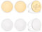 BENECREAT 6 Stück Leere Challenge-Münzen, 40mm Durchmesser Runde Gravurrohlinge Münzen Metallprägung Leere Münzen Für DIY-Souvenirmedaillen (Gold Und Silber)
